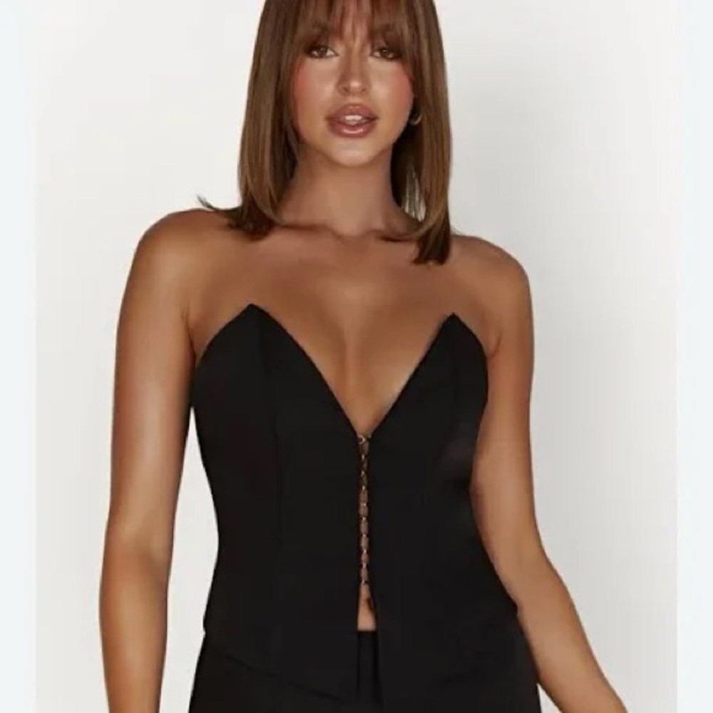 Meshki black corset top